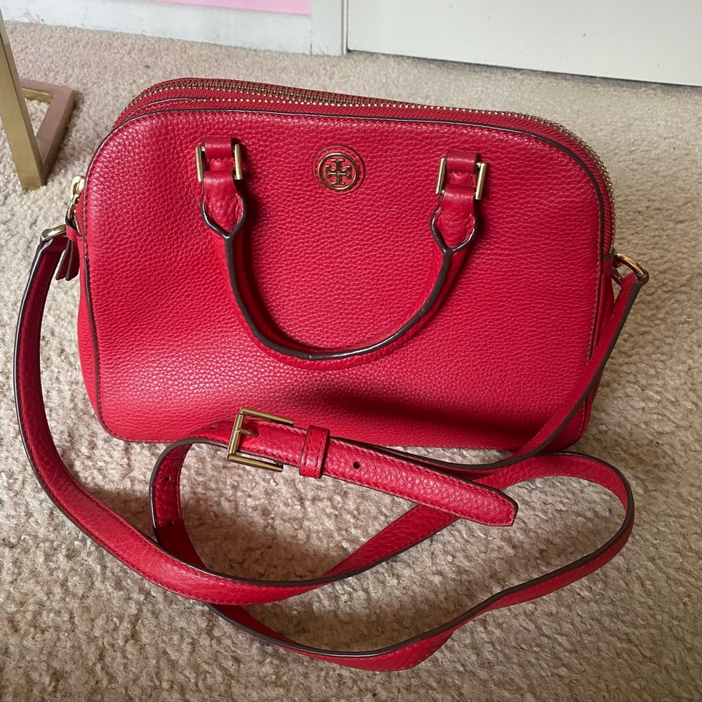 Tory Burch Red Leather Handbag